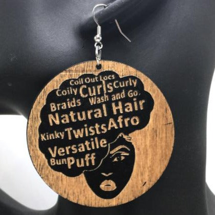 Twisted in Versatility Natural Hair Earrings