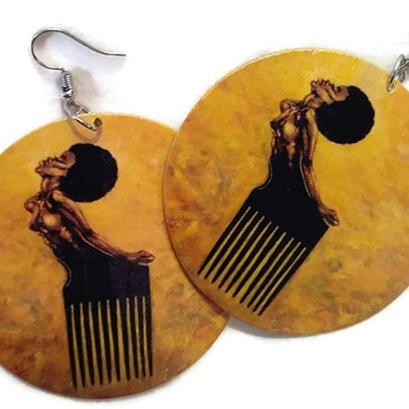 Rooted in Strength Natural Hair Earrings